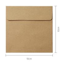 10X10cm Vintage Ins Style Envelope Mini Paper Envelope Kraft PaperBlack CardboardDowling Paper Envelope