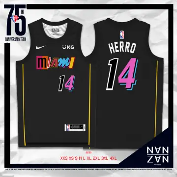 Shop Tyler Herro Pink Blue Jersey with great discounts and prices