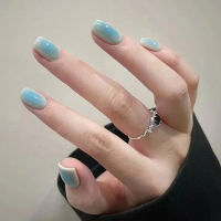 【With Glue】Finished Product Fake Nail Tip Self-Adhesive Butterfly Short and Long Wear