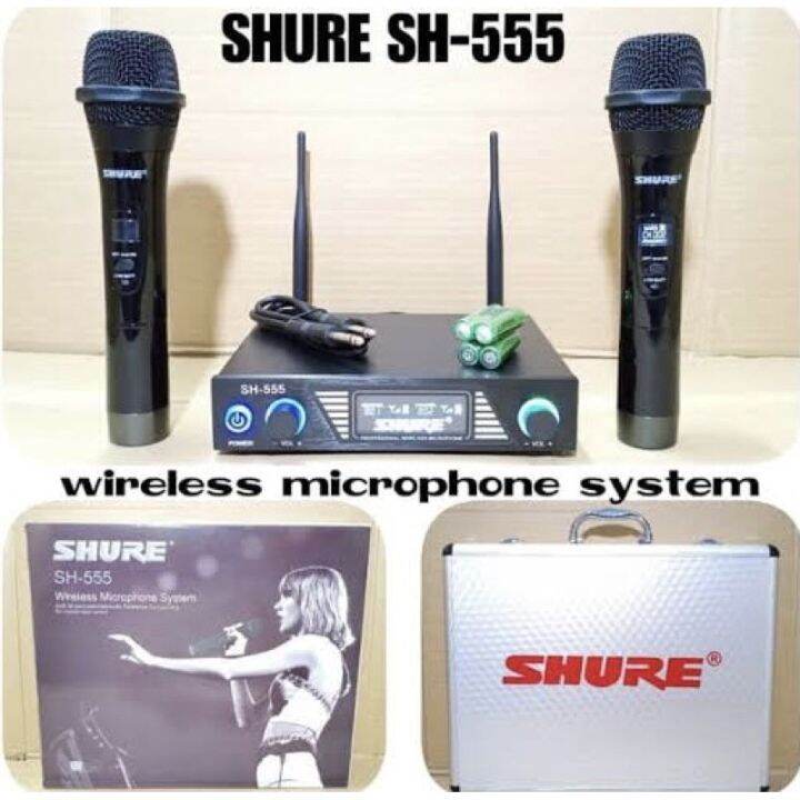 Microphone Wireless SHURE SH555 Lazada Indonesia