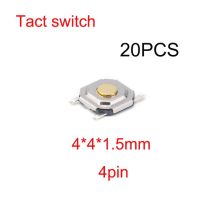 20ชิ้นสวิตช์ไมโครปุ่มซิลิโคนสวิตซ์กดติดปล่อยดับ6*6*2.5มม. 3X6X4.3มม. 2pin 3X6X2.5มม. 4*4*1.5มม. Smd 4ฟุต6*6*3.1มม. 5ฟุต
