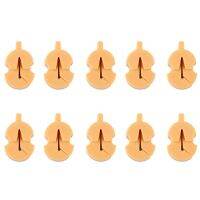 10Pcs Brand New Lightweight Single Hole Violin Viola Mute Standard Yellow