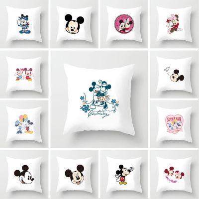 Disney Mickey Minnie pillow case 45x45cm Cartoons Home Pillow pillowcase Childrens room sofa chair Decorative pillowcase