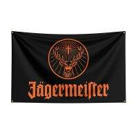 3X5ft Jagermeisters ธงแบนเนอร์เบียร์พิมพ์โพลีเอสเตอร์สำหรับตกแต่ง