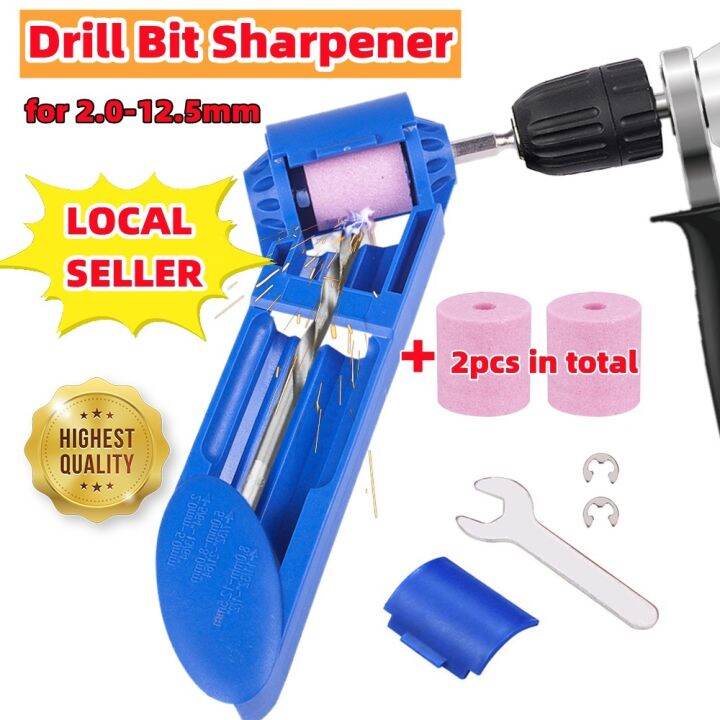 Portable Drill Bit Sharpener Corundum Grinding Wheel Bit Tool Twist