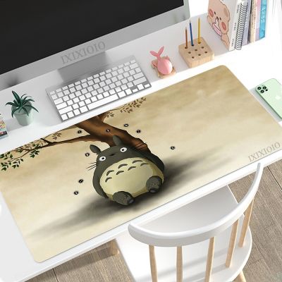 ◊⊙☃ Kawaii Cute Totoro Anime Mouse Pad Gaming XL Custom Home New Mousepad XXL keyboard pad Playmat Natural Rubber Soft Table Mat