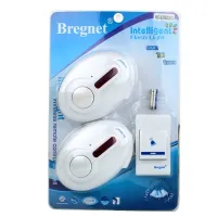 BREGNET กระดิ่งไฟฟ้าไร้สาย รุ่น MD-620B2(AC) แบบคู่ Flight8 แบบใช้ไฟบ้าน กดทีเดียวดังพร้อมกันสองตัว กริ่งประตูบ้านไร้สาย พร้อมเครื่องรับสัญญาณ 2 จุ