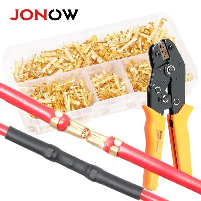 【CW】 200/300PCS U-Shaped Wire Connectors Boxed Connection 0.5-1.5mm² Cable Sealed Sleeve Insulation Electrical Crimp Terminals