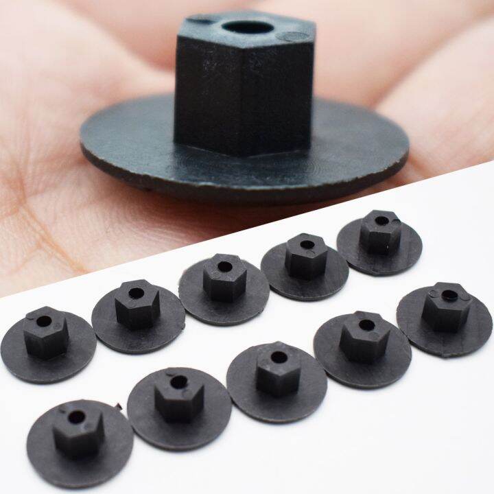 10pcs-4mm-plastic-fastener-nut-for-mercedes-benz-fender-mud-flap-splash-guard-wheel-arch-bumper-panel-retainer-clip-rivet