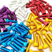 10Pcs สีสัน Universal 6MM Racing Motocross Part Kit Fairing Dirt Pit Bike Moto Fixing Nuts Bolts อุปกรณ์เสริมรถจักรยานยนต์สกรู