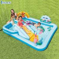 INTEX สระน้ำ สระน้ำเป่าลม สไลเดอร์จังเกิ้ล แอดเวนเจอร์ JUNGLE ADVENTURE PLAY CENTER รุ่น 57161