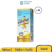 Lốc 4 hộp Sữa nước Abbott Grow Gold 180ml