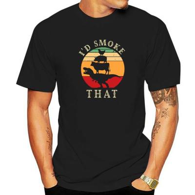 Id Smoke That Funny BBQ Vintage Meat Smoker Grill Gift Premium T-Shirt Group Summer Tops Shirt Hip Hop Cotton Men Top T-Shirts