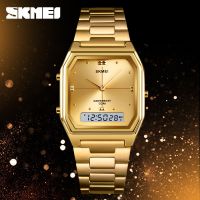 {Miracle Watch Store} SKMEI นาฬิกาผู้ชายแฟชั่นดิจิตอลและตัวชี้นาฬิกาสปอร์ต50เมตรกันน้ำโครโนอิเล็กทรอนิกส์นาฬิกาข้อมือธุรกิจกลางแจ้งบุรุษนาฬิกา