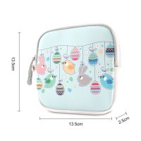 BUBM Girls Cute Cartoon Sanitary Napkin Towel Pads Bag Purse Holder Organizer Electronics Carry Credit Card case makeup pouch