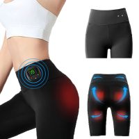 High Waist Shorts Yoga Pants With EMS Muscle Stimulator Smart Fitness Pants Abdominal Training Body Weight Loss Slimming Device