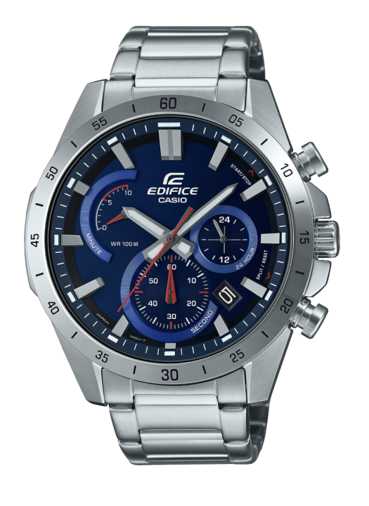 นาฬิกา-casio-edifice-รุ่น-efr-573d-2a-นาฬิกาผู้ชายสายแสตนเลส-ระบบโครโนกราฟ-ของใหม่ของแท้100-ประกันศูนย์เซ็นทรัลcmg-1-ปี