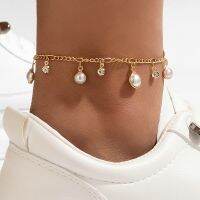 【CW】✙❁  Boho Anklets Set Fashion Gold Color Chain Ankle Female Foot Jewelry