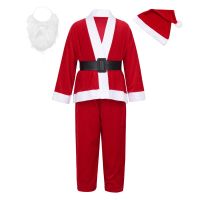ชุดสูทเครื่องแต่งกายซานตาคลอสเด็กผู้ชาย,ชุดคริสมาสต์อุปกรณ์ประกอบการ Cosplay คริสต์มาส