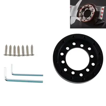13 14 Steering Wheels PCD Racing Car Game Modification 73mm Steering  Wheel Adapter Plate For Logitech G25 G27