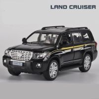 1/32 Toyota Land Cruiser โมเดลรถ Suv พราโด้รถโลหะผสมจำลองของเล่นโลหะหล่อจากรถออฟโรดของสะสมโมเดลเด็ก