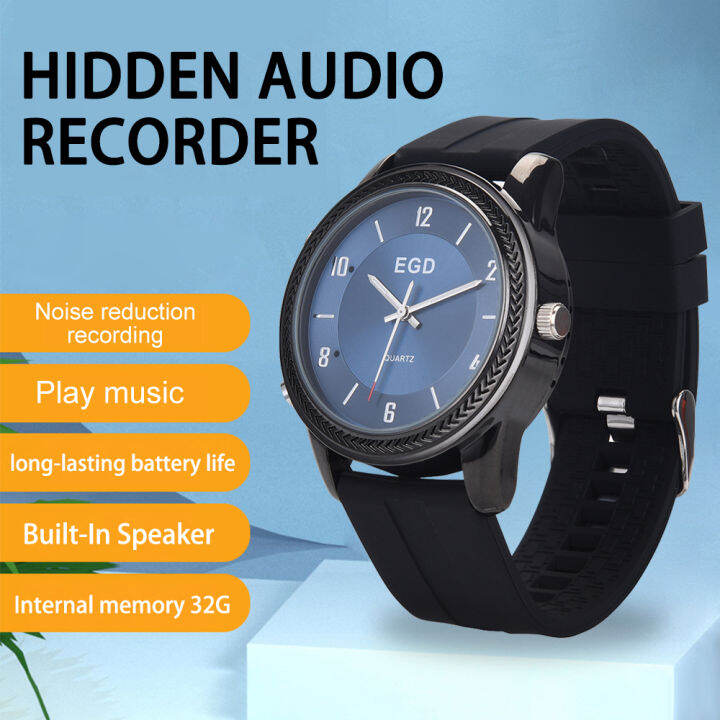 Quartz Watch Voice Recorder MP3 Player Voice Activated Recording