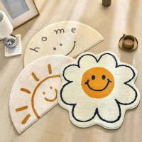 Special Shaped Cute Cartoon Non Slip Absorbent Floor Mat Car Bathroom Foot Mat Living Room Coffee Table Car