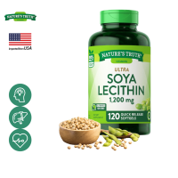 เนเจอร์ ทรูทร์ เลซิติน 1200 mg x 120 เม็ด เลซิทิน ถั่วเหลือง Nature’s Truth Lecithin / กินร่วมกับ แอสต้าแซนทีน ถังเช่า น้ำมันปลา โอเมก้า 3 กระเทียมสกัด โสม กรีนที เลซีติน ขมิ้นชัน วิตามินซี