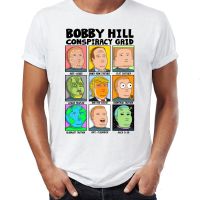 American Cartoon King of the Hill  mens 100% cotton round neck short -sleeved T-shirt