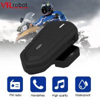 VR robot FM Helmet Bluetooth Headset Waterproof Wireless Motorcycle Headphones Handsfree Moto Stereo Music Player Earphones