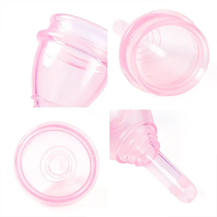 Silicone Menstrual Cup With Drain Valves Menstrual Collector Super Soft