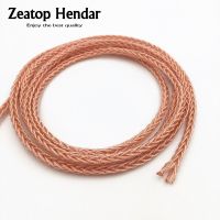 ❁ 1Pcs High Quality 6N 8 Cores Earphone Cable Extreme Soft HIFI DIY Repair Headphone Audio Wire Pure Single Crystal Copper 1.5M 5M