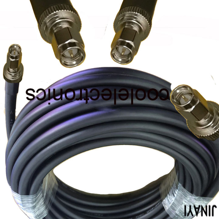 LMR400 SMA male to SMA male Connector RF Coax Pigtail Antenna Cable LMR-400 Ham Radio 50ohm 50cm 1/2/3/5/10/15/20/30m
