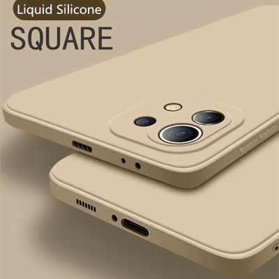 ❄ↂ✔ Square Liquid Silicone Case For Xiaomi 11 Lite Ultra Mi 10T Pro Redmi Note 10 Pro Note 9S 8 Pro 9SE K40Pro Slim Matte Soft Coque