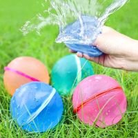 4/8/12Pcs Reusable Water Balloons for Kids Adults Silicone Water Ball Quick Fill Impact Open Summer Splash Party Pool Water Toys Balloons