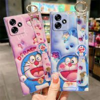 เคสโทรศัพท์ TPU อ่อนลายการ์ตูน3D ขายดีสำหรับ Realme C53 C55 C55 NFC 2023ลวดลายน่ารักปลอกซิลิโคน Realmec53 Oppo Blu-ray C55 REALME แผ่นปิดพลอยเทียม NFC ด้วยสายรัดข้อมือ