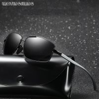 【hot】 Titanium Alloy Glasses Polarized Sunglasses Men Driving Fishing Brand Designer Male Eyewear Man Oculos