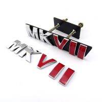 3D MKVII auto grille Grill Emblem and rear truck Chrome Red Badge Car Sticker for VW Golf MK7