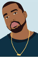 โปสเตอร์ Kanye West คานเย เวสต์ Rapper แร็พเปอร์ Hip Hop ฮิปฮอป Poster รูปภาพ ของสะสม ของแต่งบ้าน ของแต่งห้อง โปสเตอร์แต่งห้อง โปสเตอร์ติดผนัง 77poster