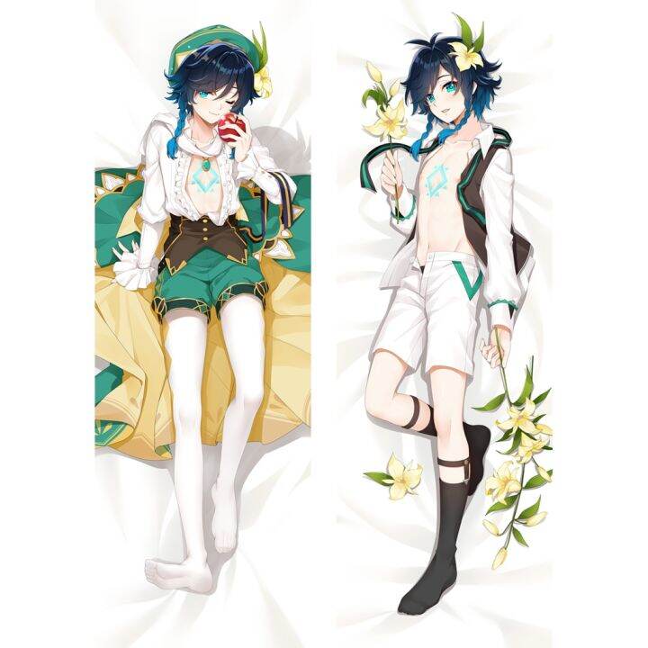 ปลอกหมอน-ลายเกม-genshin-impact-venti-dakimakura-peachskin-otaku-2-ด้าน-ขนาด-60x180-ซม