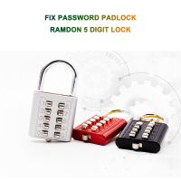 【CW】 Zinc Alloy 10 Fixed 5 Digit Password Code Mechanical Lock for The Anti corrosion Padlock Shipping