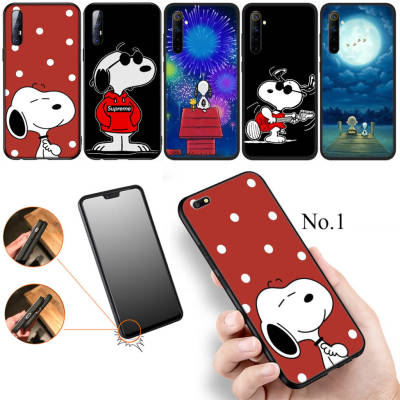 37FFA Charlie Snoopy Cartoon อ่อนนุ่ม High Quality ซิลิโคน TPU Phone เคสโทรศัพท์ ปก หรับ Realme XT X2 A5 2 3 5 5S 5i 6 6i 7 7i 8 8S 8i 9 9i Pro Plus X Lite