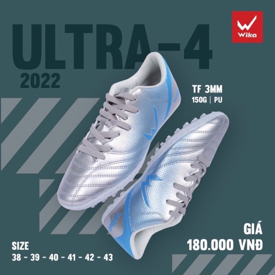 Giầy thể thao, giày đá bóng, giày đá banh wika ultra 4 chính hãng phù hợp - ảnh sản phẩm 1