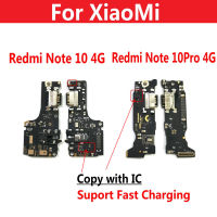 ใหม่ USB ชาร์จพอร์ตไมโครโฟนไมโครโฟนแท่นเชื่อมต่อบอร์ด Flex สำหรับ Xiaomi Redmi Note 10 4G 5G