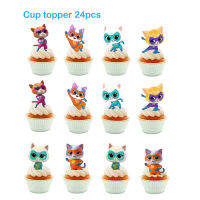 Super Kitties theme kids birthday party decorations banner cake topper balloons set supplies