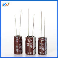 ขายตรงจากโรงงานตัวเก็บประจุแบบอินไลน์ 15uF400v 8X14mm ตัวเก็บประจุที่ทนต่ออุณหภูมิสูง 400v15uF