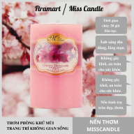 Nến thơm trụ tròn hương hoa anh đào D5H8 Miss Candle FtraMart 5x8cm FTM thumbnail