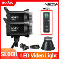 Godox SL60 SL-60 Mark II รุ่น SL60IIBi SL60IID COB ไฟสตูดิโอติดตั้งโคมไฟวิดีโอสตูดิโอสามารถใช้กับรีโมทและการตั้งค่าการควบคุมแอปโทรศัพท์ A6