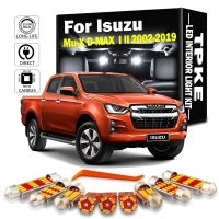 ชุดไฟท้ายแผนที่โดมการส่งข้อมูลแบบติดต่อกันนำตกแต่งภายในสำหรับ Isuzu Mu-X Mux D-MAX D MAX Dmax I II II 2002-2019อุปกรณ์เสริมรถยนต์ไม่มีข้อผิดพลาด