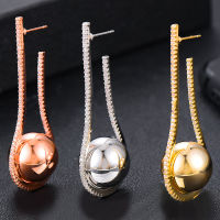 GODKI New Trendy Hoop Disco Ball Hoop Earrings For Women Wedding Party Dubai Bridal Jewelry boucle doreille femme